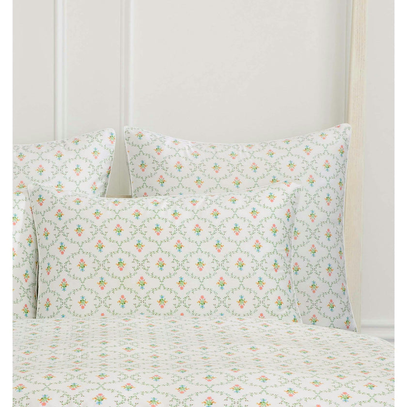 The Euro Sham - Pastel Trellis