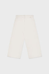 Organic Cotton Cropped Denim Wide Leg