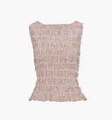 The Phoebe Nap Top - Cognac Gingham