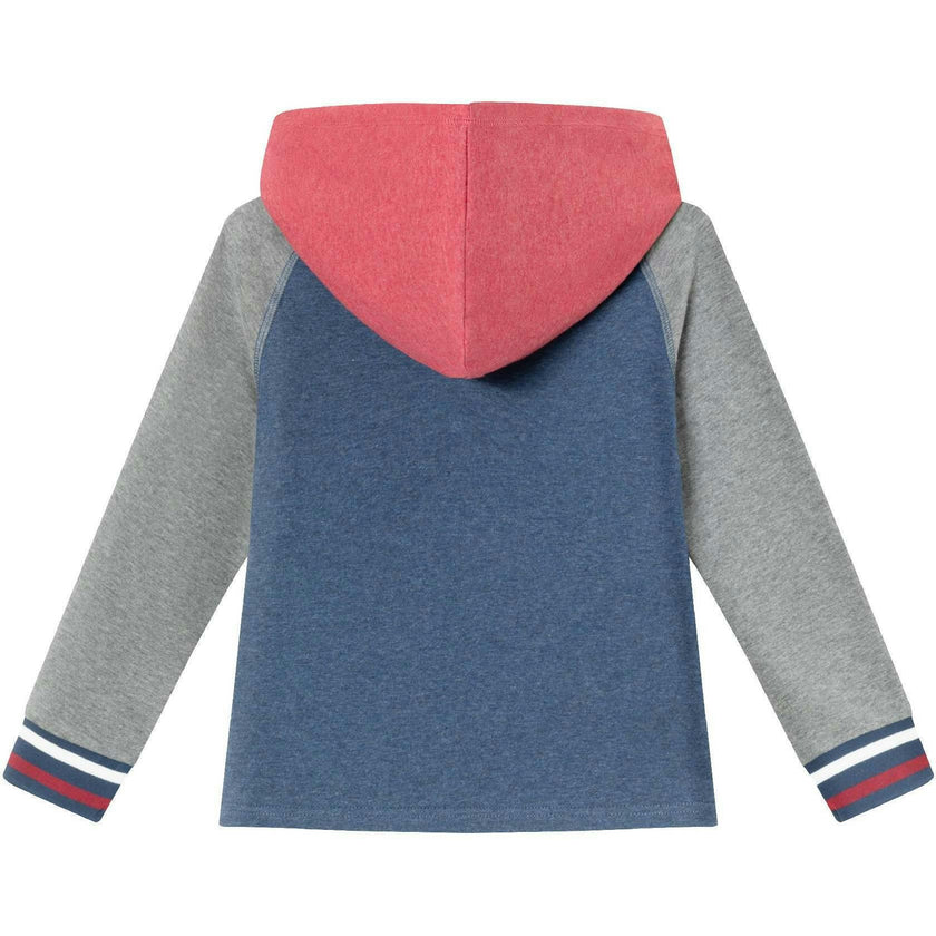 Kids Hooded Colorblocked Jersey Tee