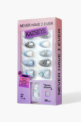 KATSEYE | BEL AIR – SHORT ALMOND PRESS-ON NAILS