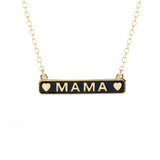 Mama Enamel ID Necklace