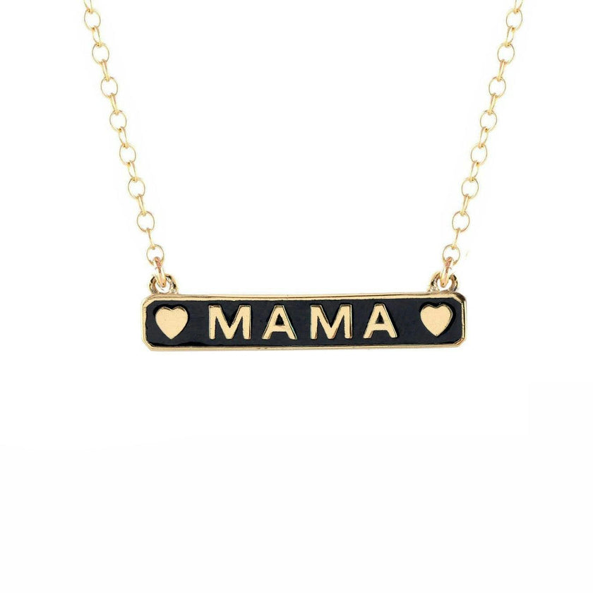 Mama Enamel ID Necklace
