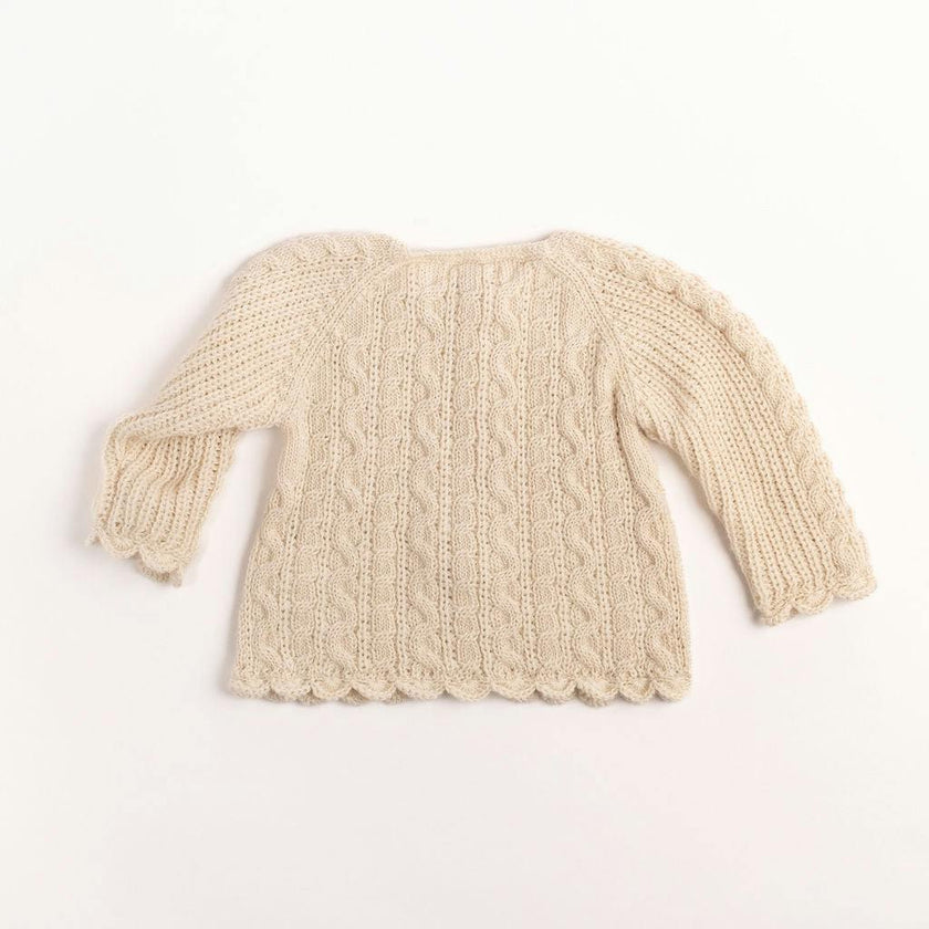 Royal Alpaca Knit Cardigan in Cream