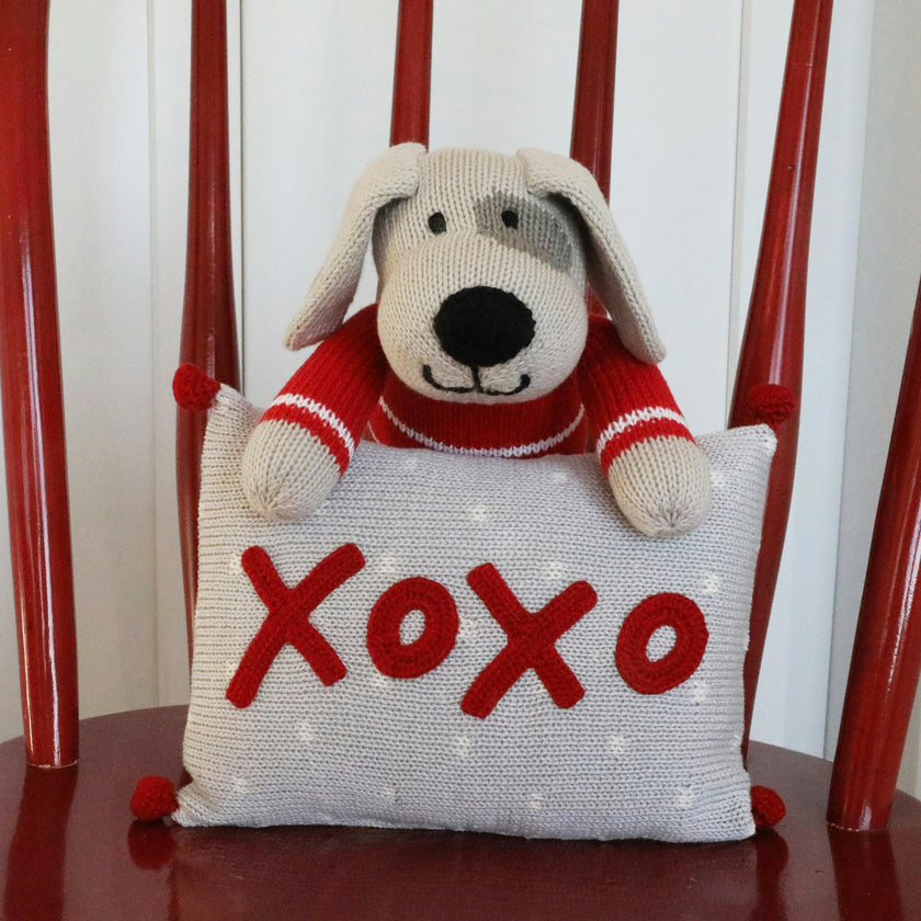 Valentine Puppy Plush, Red