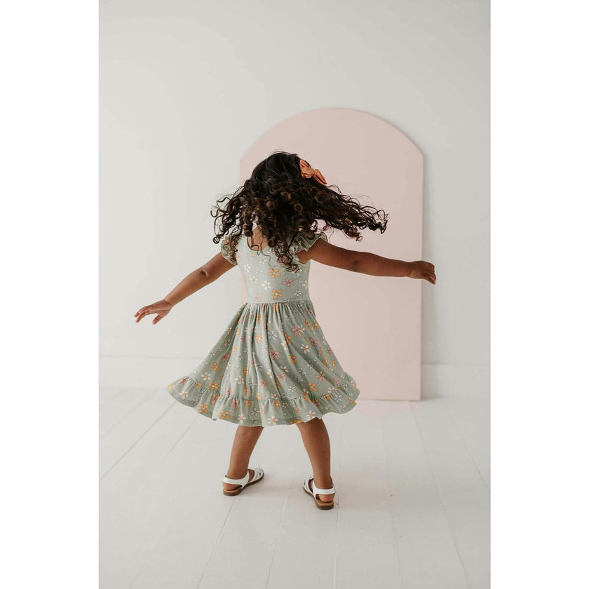 Girl's Sleeveless Twirl Dress