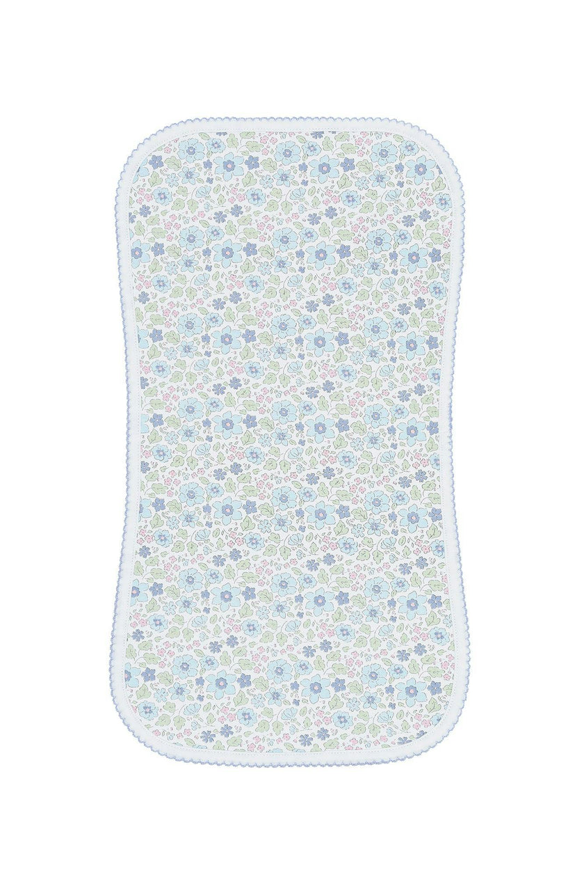 Blue Meadow Burp Cloth