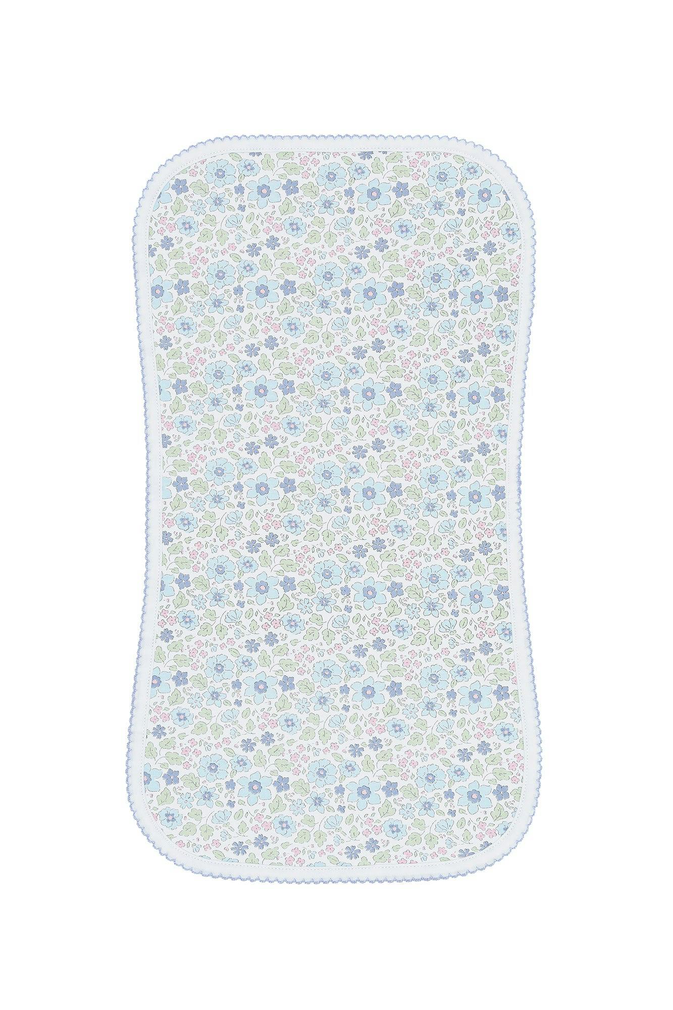 Blue Meadow Burp Cloth