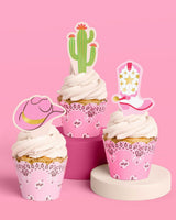 Cowgirl Cupcake Toppers - 24 toppers + sleeves