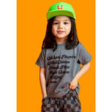 Kids Menu Crew Neck Tee, Prints