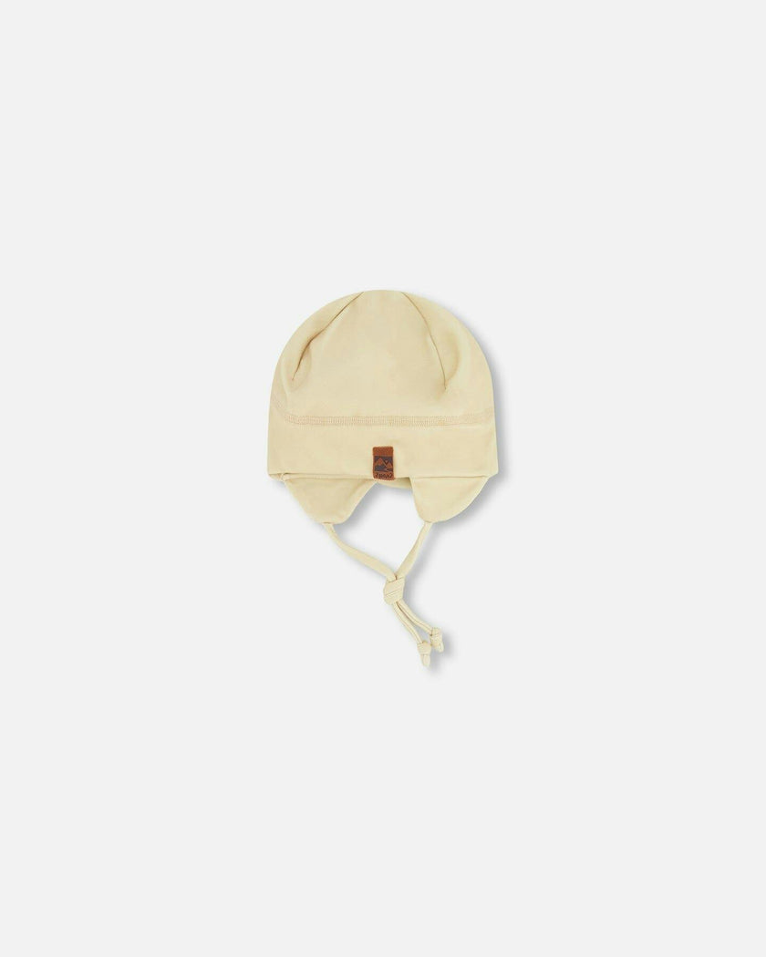 Baby Mid-Season One-Piece Outerwear With Hat Beige
