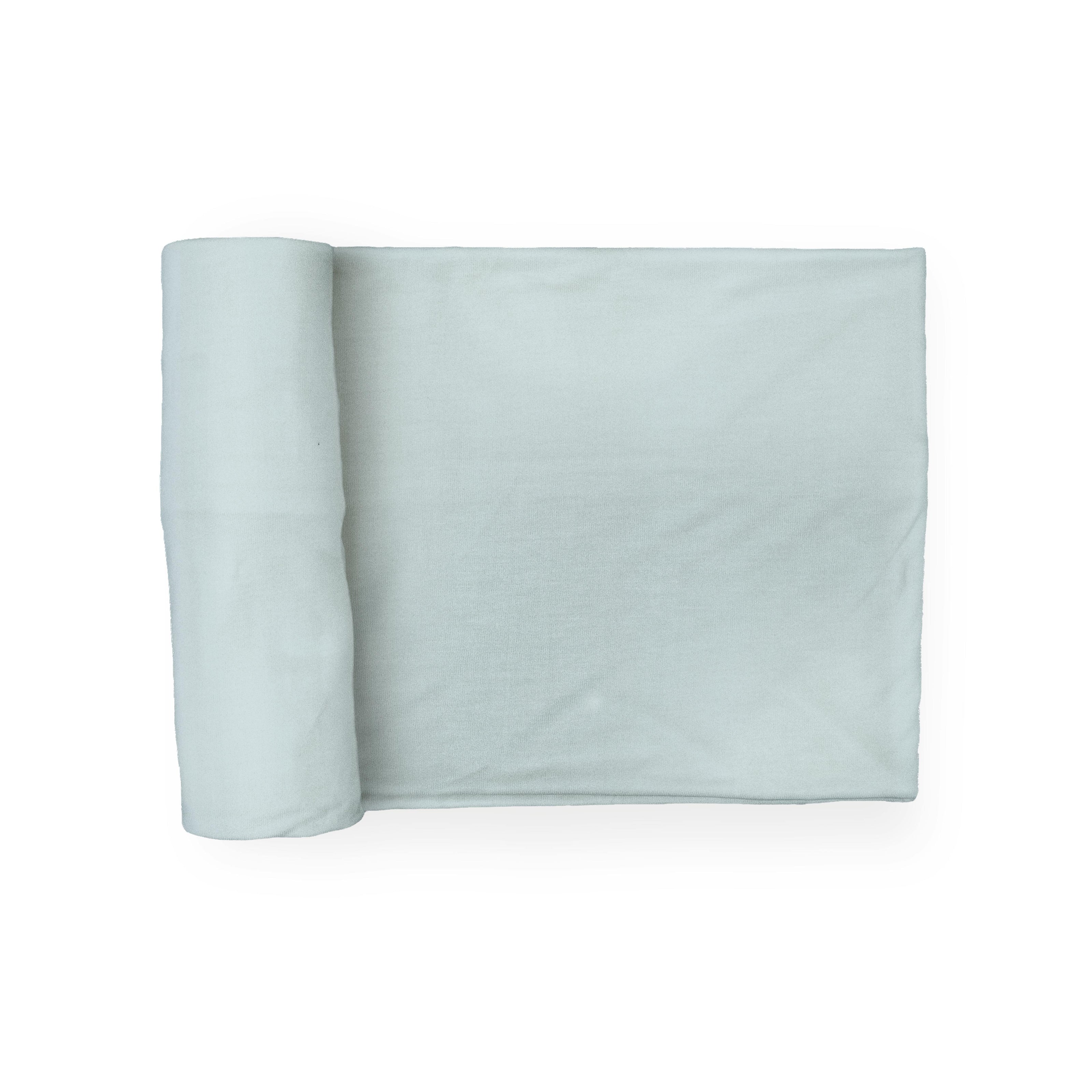 Stretch Knit Swaddle Blanket - Powder Blue