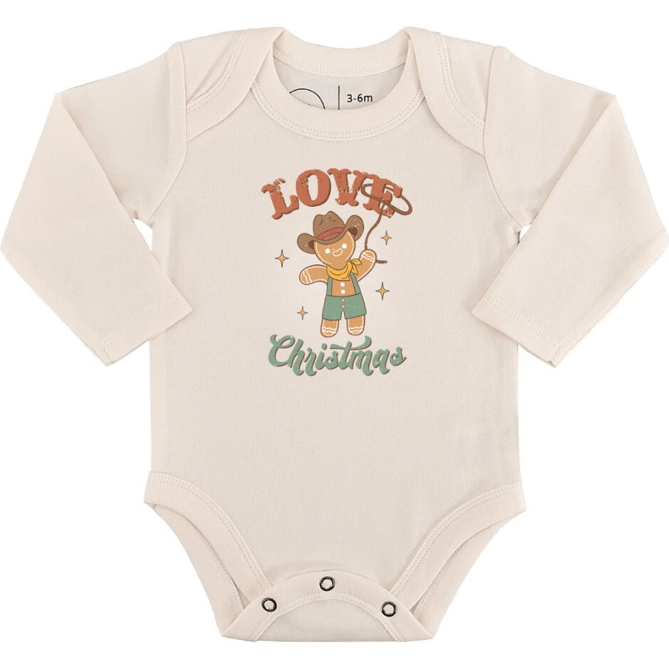 long sleeve graphic bodysuit | christmas lasso