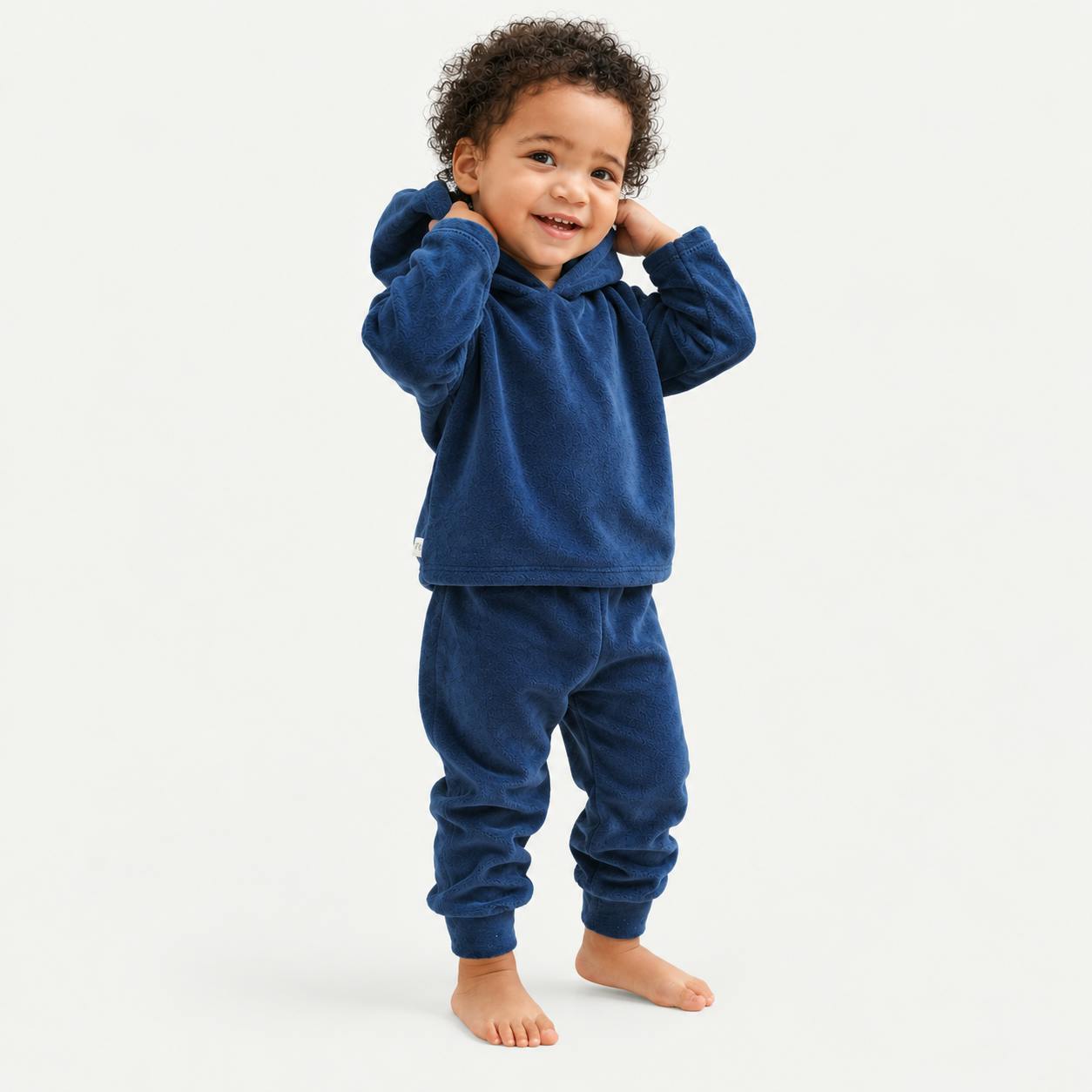 Velour Hoodie and Jogger Set