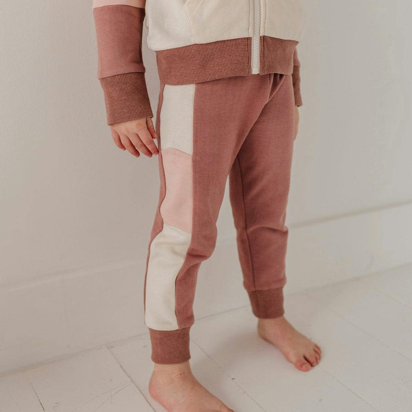 Girls Long Sleeve Track Set in Burlwood