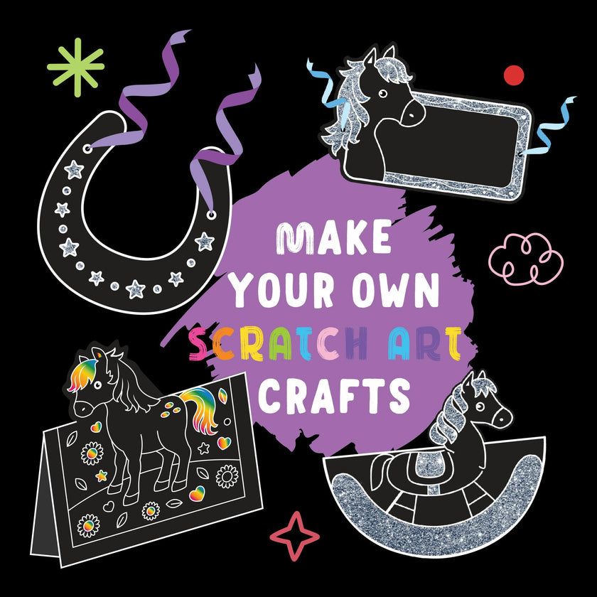 Scratch & Glitter Activity Book: Horses