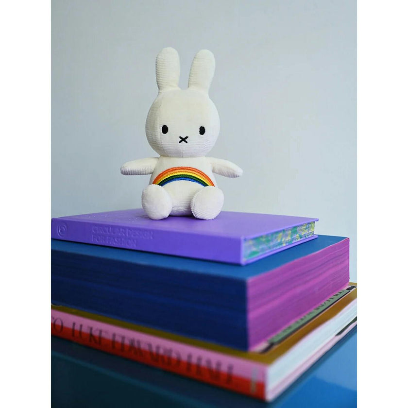 Plush Miffy Rainbow Offwhite 7"