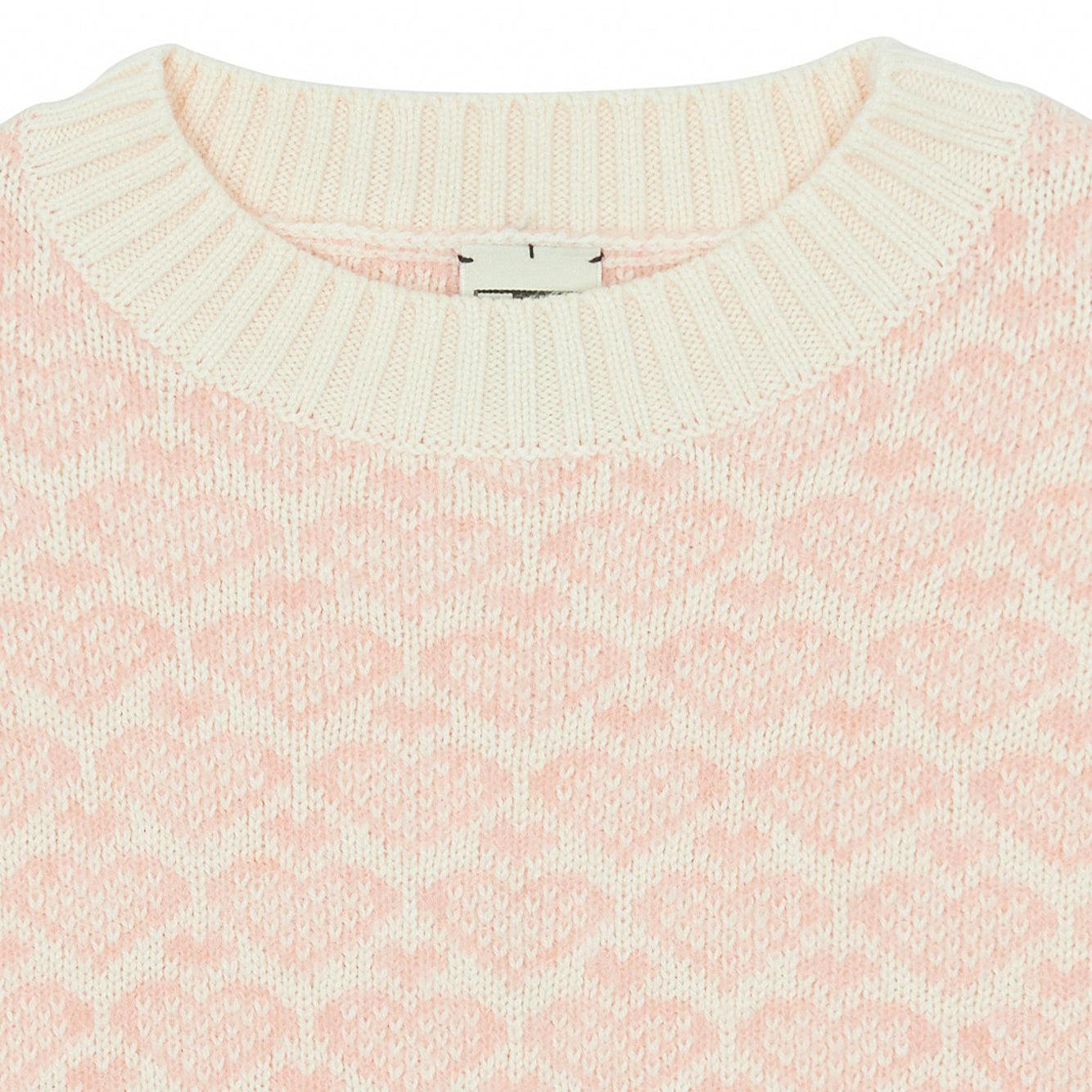 BONTON Lovely Hearts Sweater - Ecru Bonton