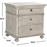Allisyn 3 Drawer Nightstand