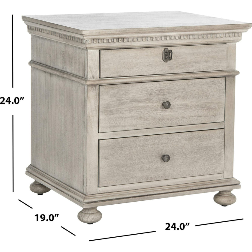 Allisyn 3 Drawer Nightstand