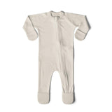 GROW WITH YOU FOOTIE | BIRCH — Bamboo Organic Cotton Blend, 0–6M