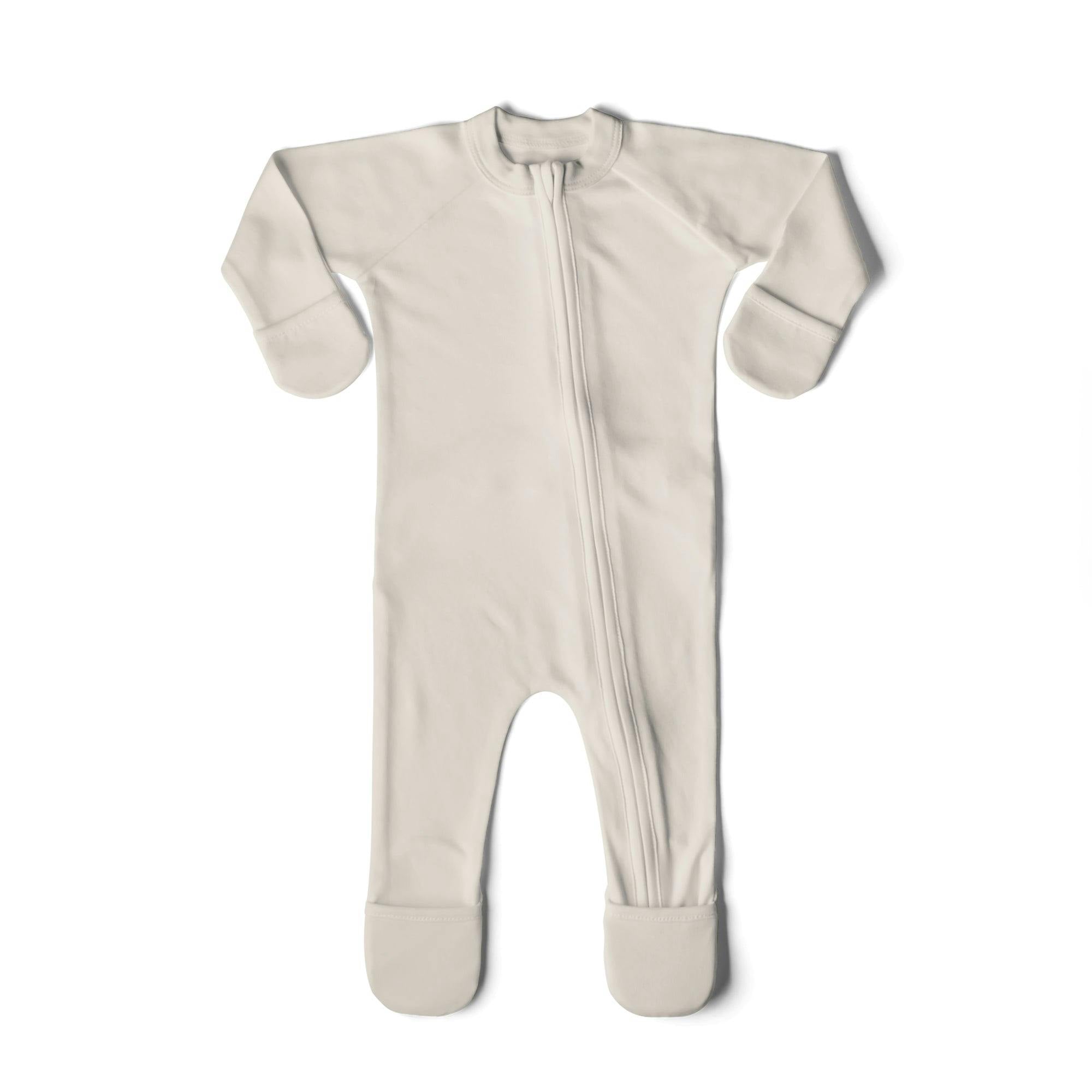 GROW WITH YOU FOOTIE | BIRCH — Bamboo Organic Cotton Blend, 0–6M