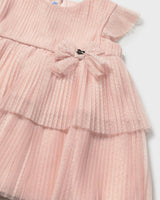 Pink Baby Dress With Glitter Bow