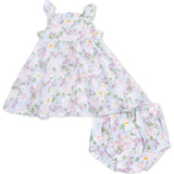 Magnolias - Paperbag Ruffle Sundress with Bloomer
