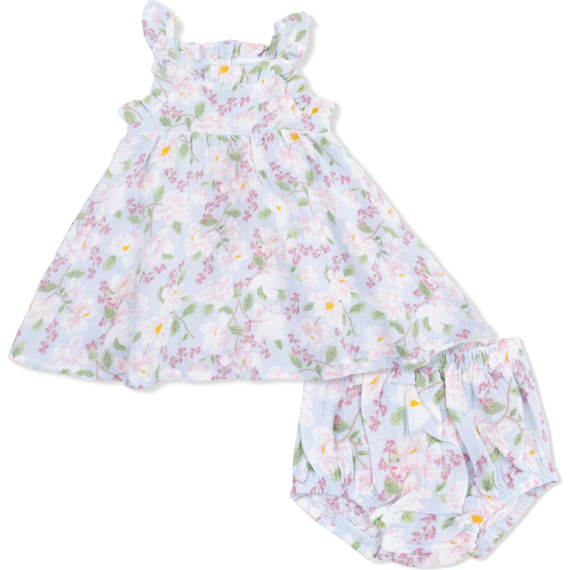 Magnolias - Paperbag Ruffle Sundress with Bloomer