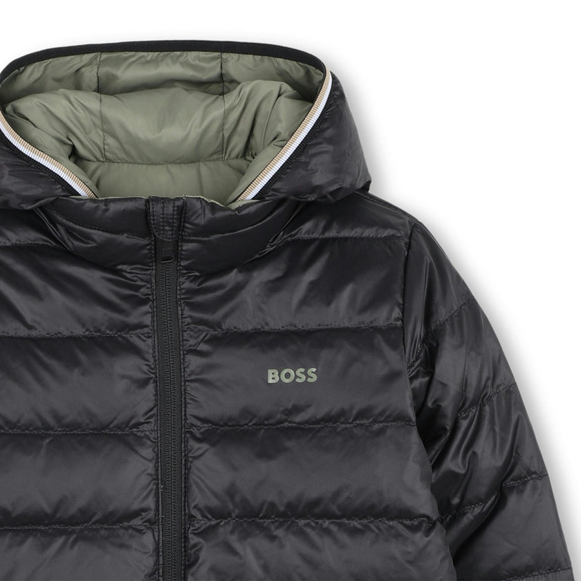Green Reversible Puffer Jacket