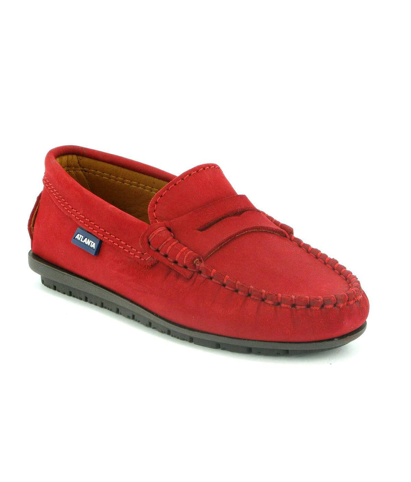 Penny 032 Walker Moccasins, red nubuck leather