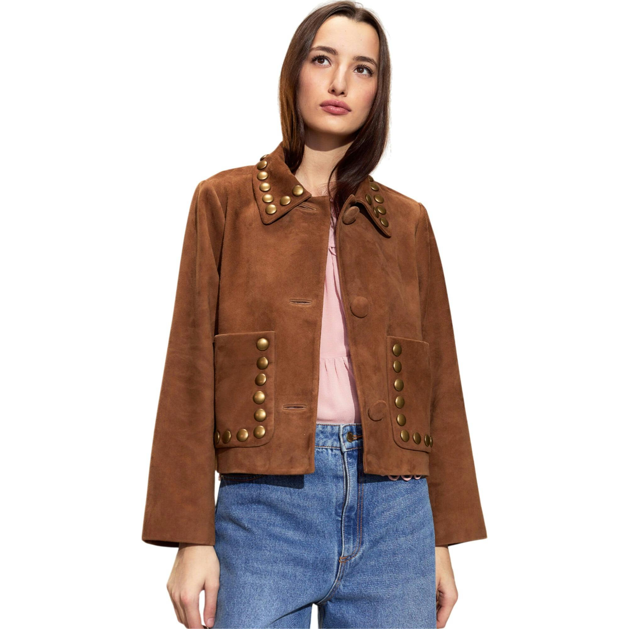 Studded Suede Jacket