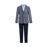 Blue Jack Textured Blazer Suit Set