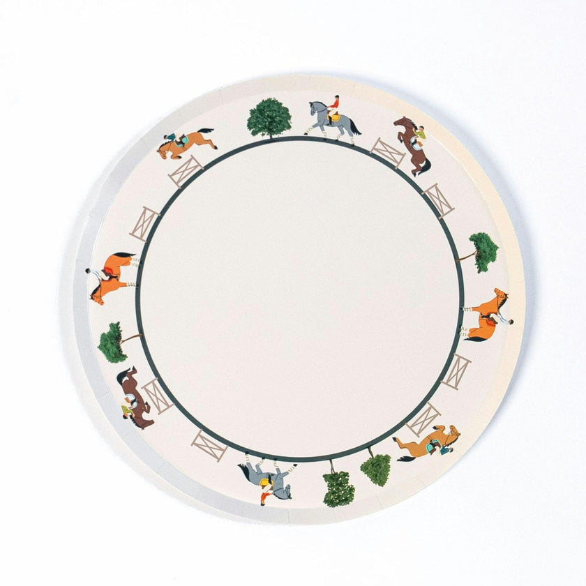 Party Dinner Plates - Equestrian Collection (x 12)