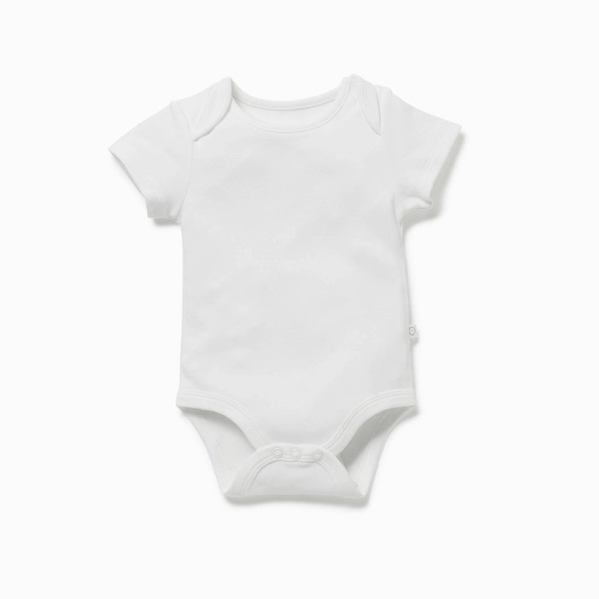 Short Sleeve Bodysuit - White