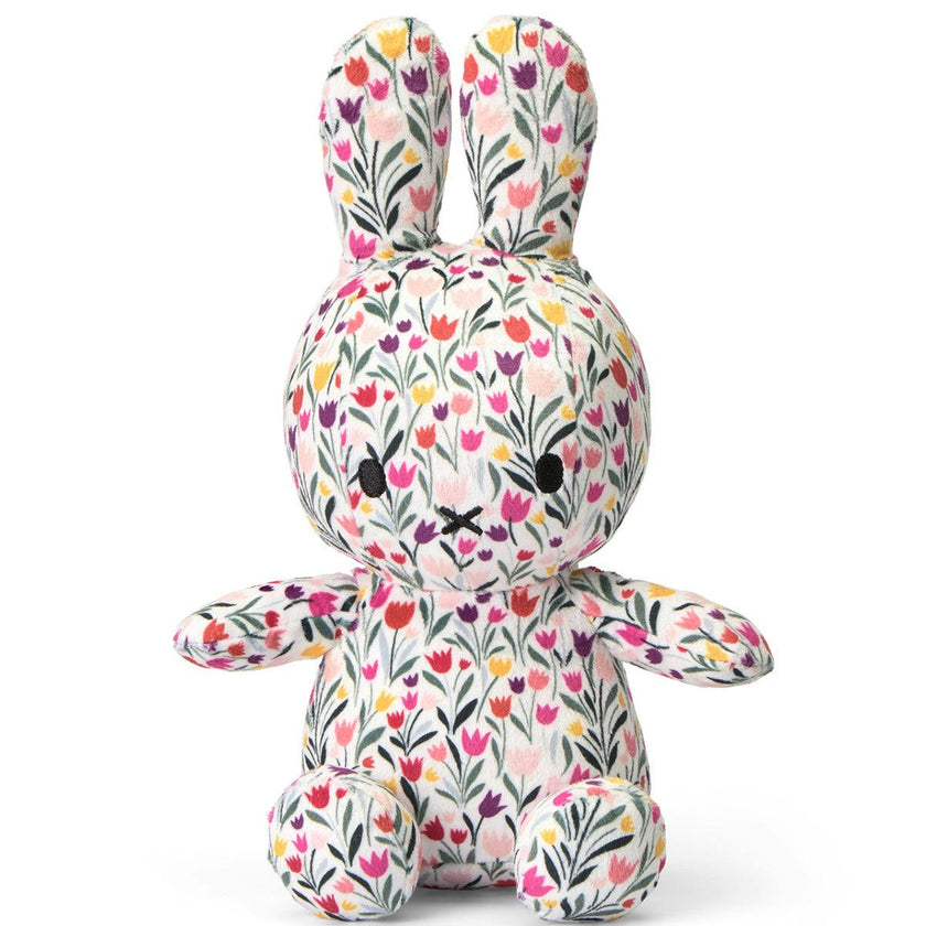 Plush Miffy Sitting All-Over Tulip White/Red 9"