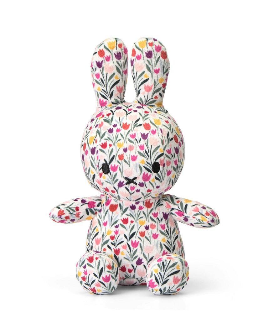Plush Miffy Sitting All-Over Tulip White/Red 9"