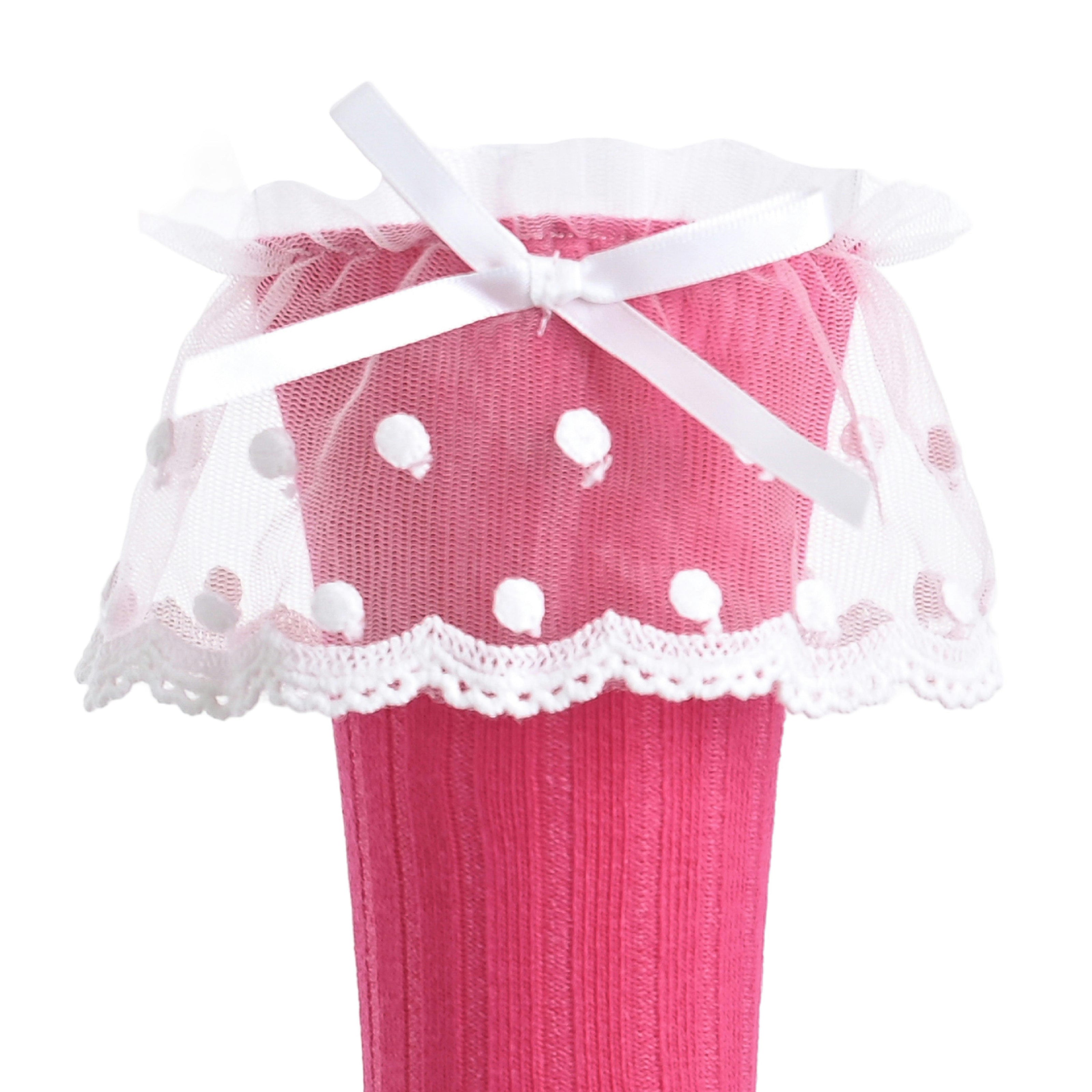 Ankle Skirt Polka Bow Socks