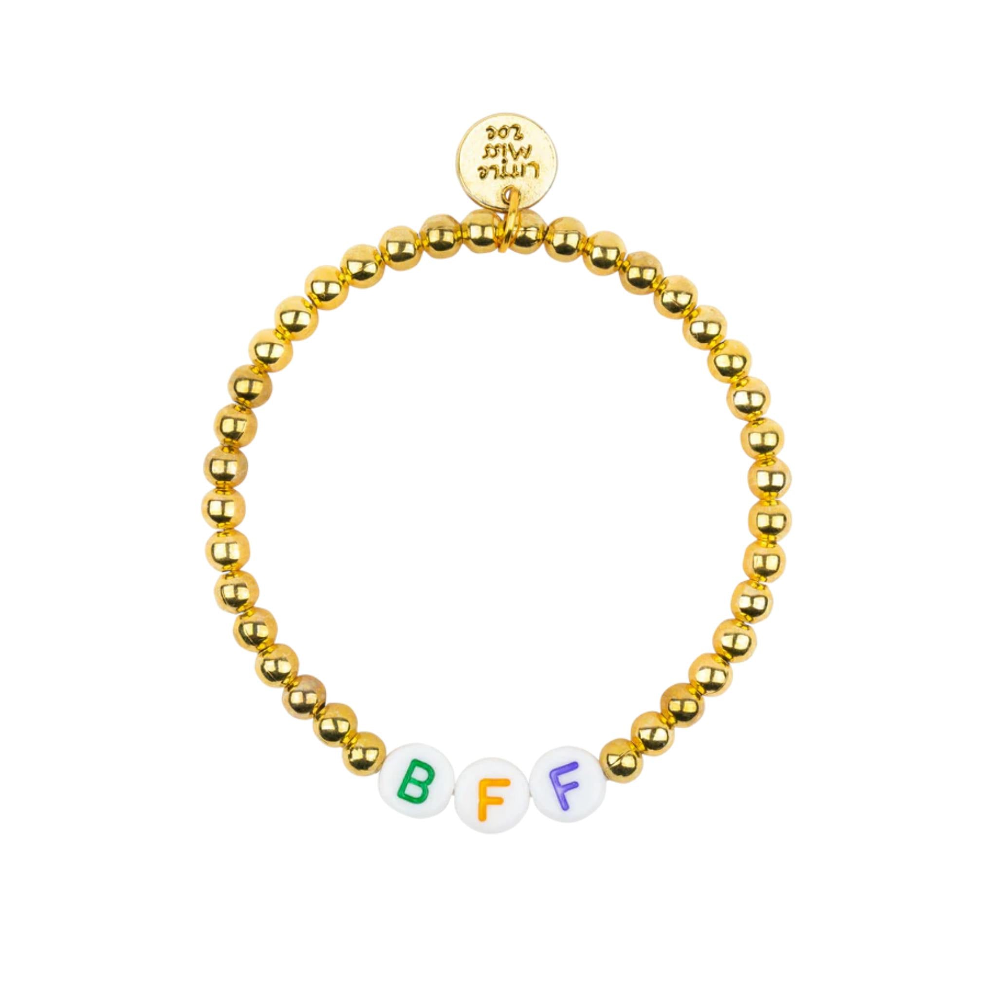 Dainty Bracelet With BFF Accent Charm