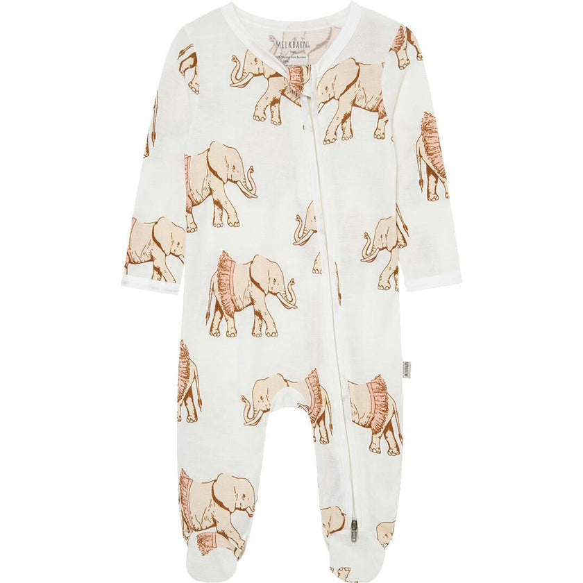 Tutu Bamboo Zipper Footed Romper
