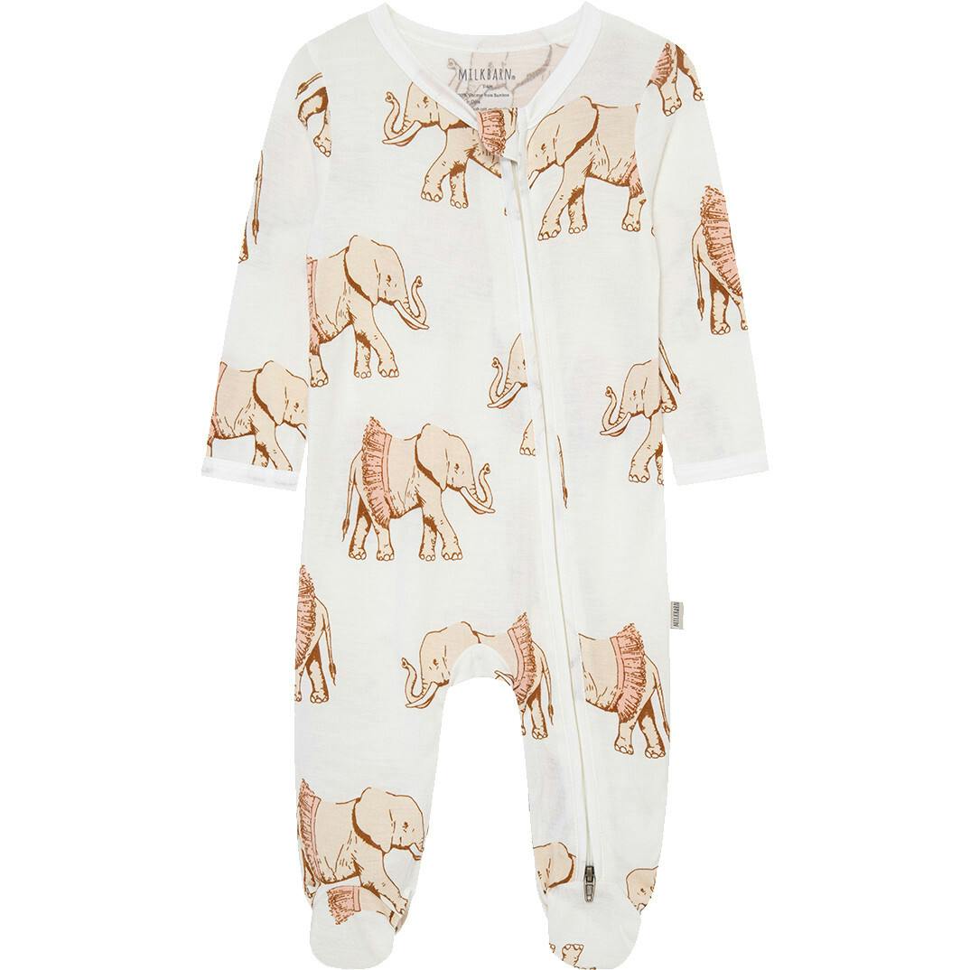 Tutu Bamboo Zipper Footed Romper