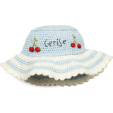 Crochet Bucket Hat in Cherry Striple