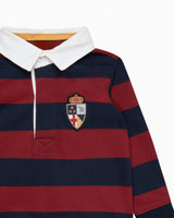 Baby Nicholas Rugby Shirt in Red/Navy