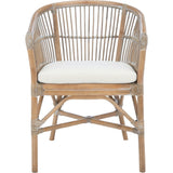 Olivia Rattan Accent Chair with Cushion