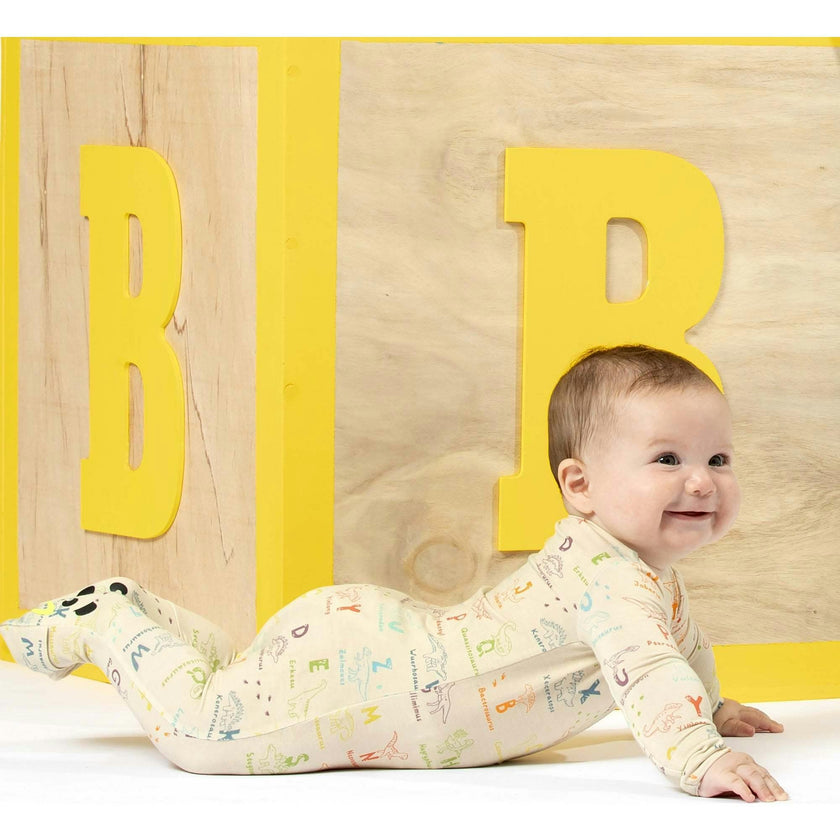 Dino ABC Bamboo Convertible Footie