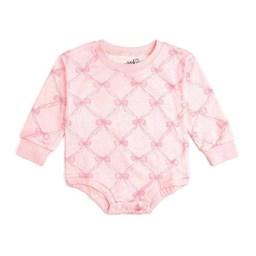 Bow Trellis Long Sleeve Romper