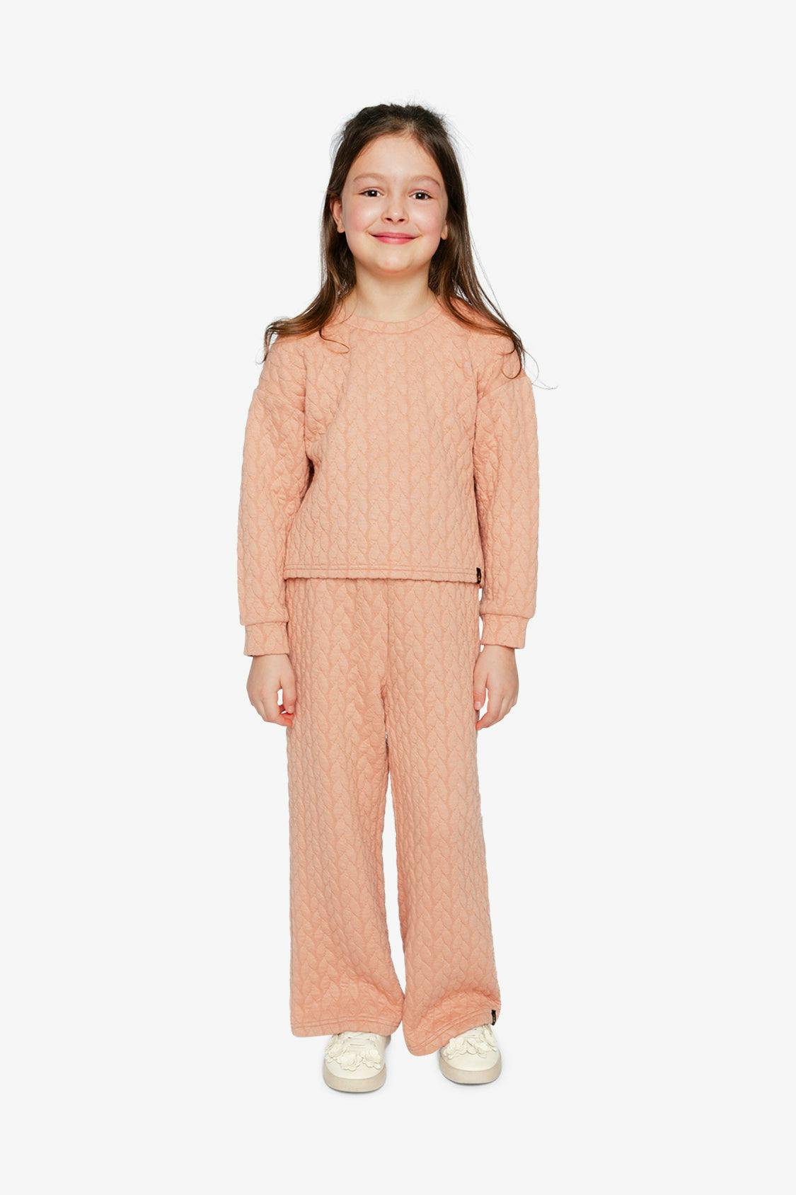 Wide Leg Jacquard Pants Pink