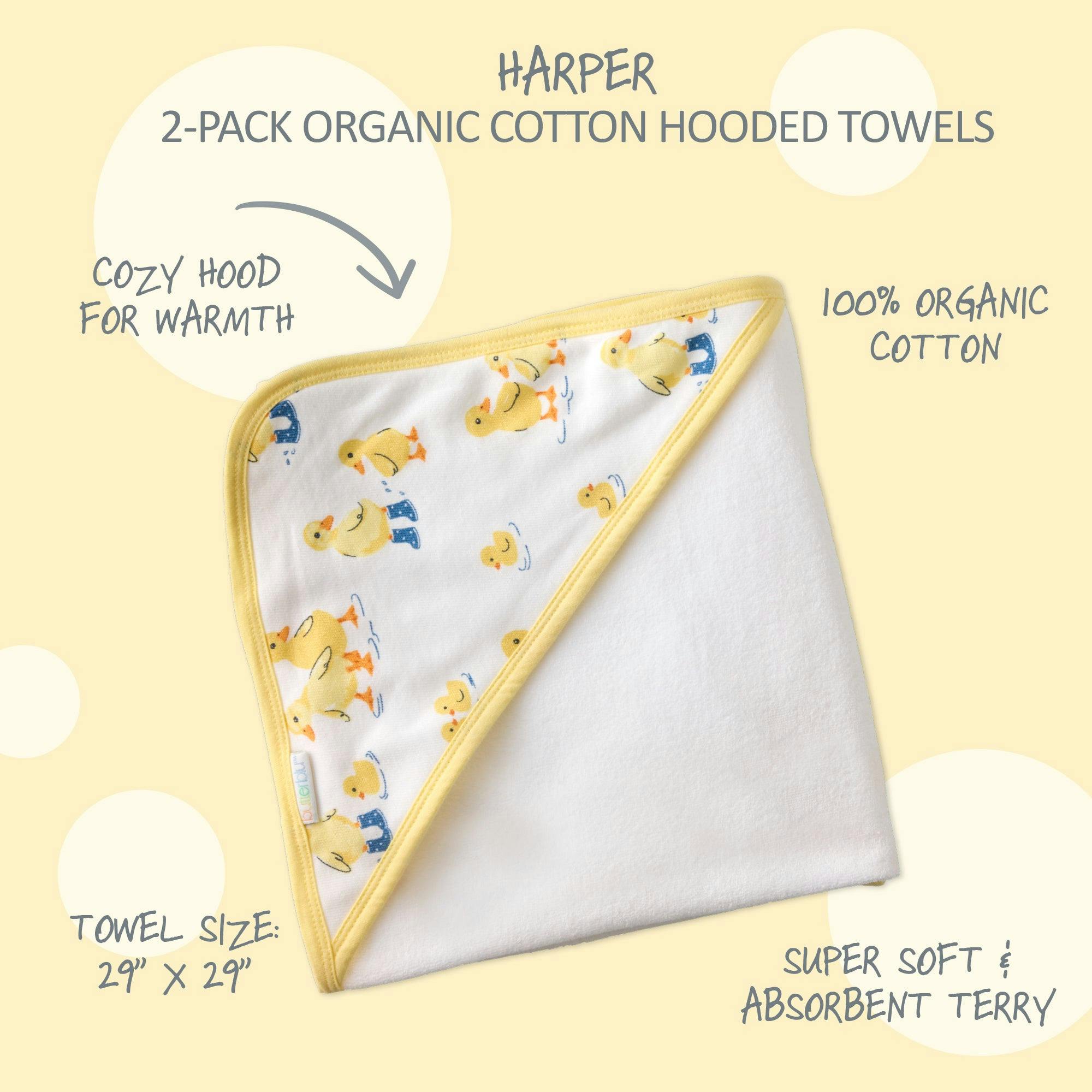 HARPER 2-Pack Hooded Towel
