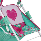 Mint Heart: Doll Stroller - Twin Tandem