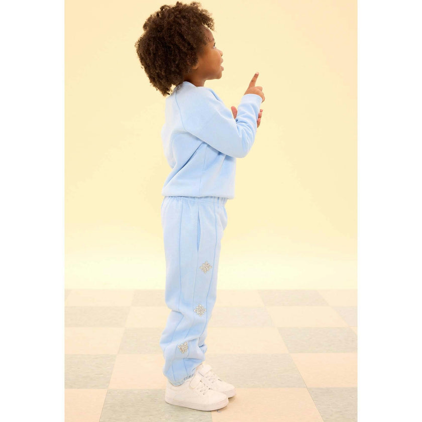 Mini Casey Crewneck Sweatshirt in Light Blue